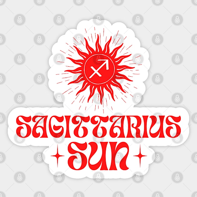 Sagittarius Sun | Born in November and December | Zodiac Sign Birthday Gifts Jupiter Sticker by Ranggasme